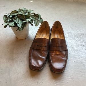 Johnston & Murphy Brown Leather Loafer Shoes Sz 13